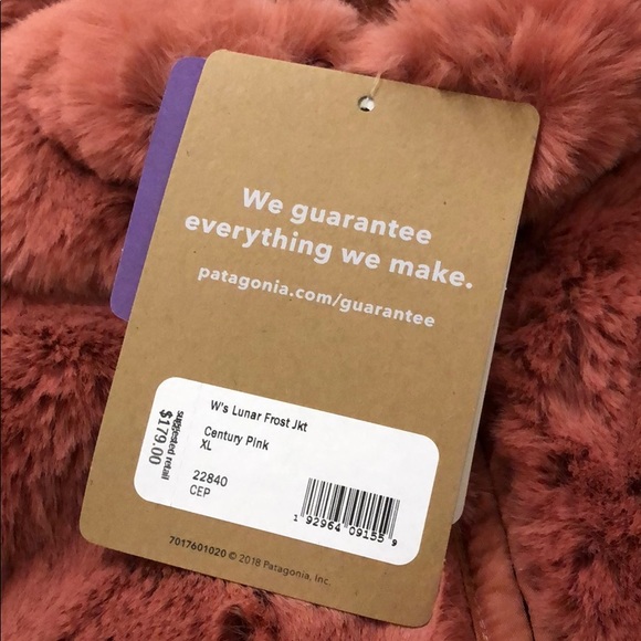 Patagonia Lunar Frost faux fur zip jacket coat - Picture 7 of 8